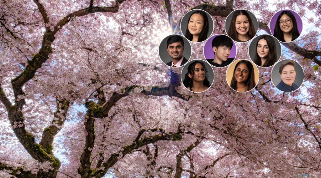 A group of iSchool students honored.