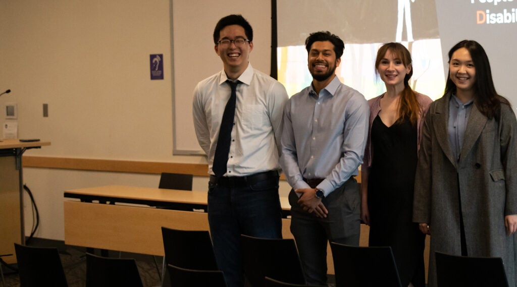 A group of MSIM students who study broadband needs of disabled users.