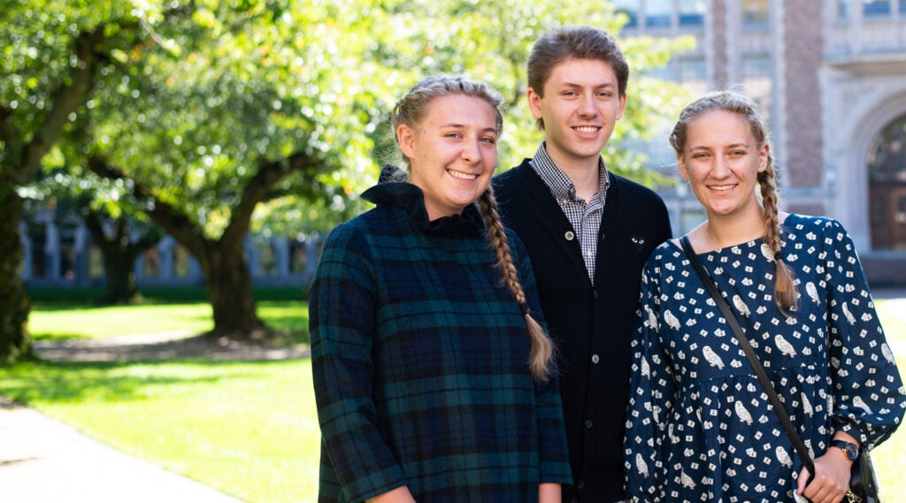 MSIM students, Locksley, Lynzley and McKaulay Kolakowski.